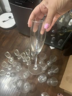 Glass Cups , Champagne cups, Wine Cups, Desert Cups and More