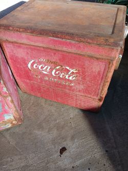 Coca cola ice chests old