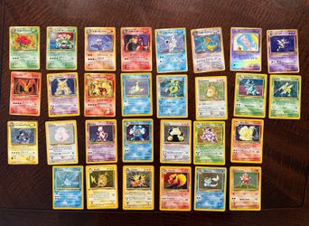Vintage Pokemon Holographic Card Collection 1999 English & Japanese Lot