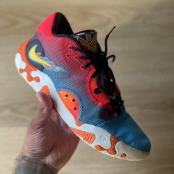 Nike PG 6 Basketball Shoes Size 11 Hot Wheels Flames Mattel Paul George 76ers