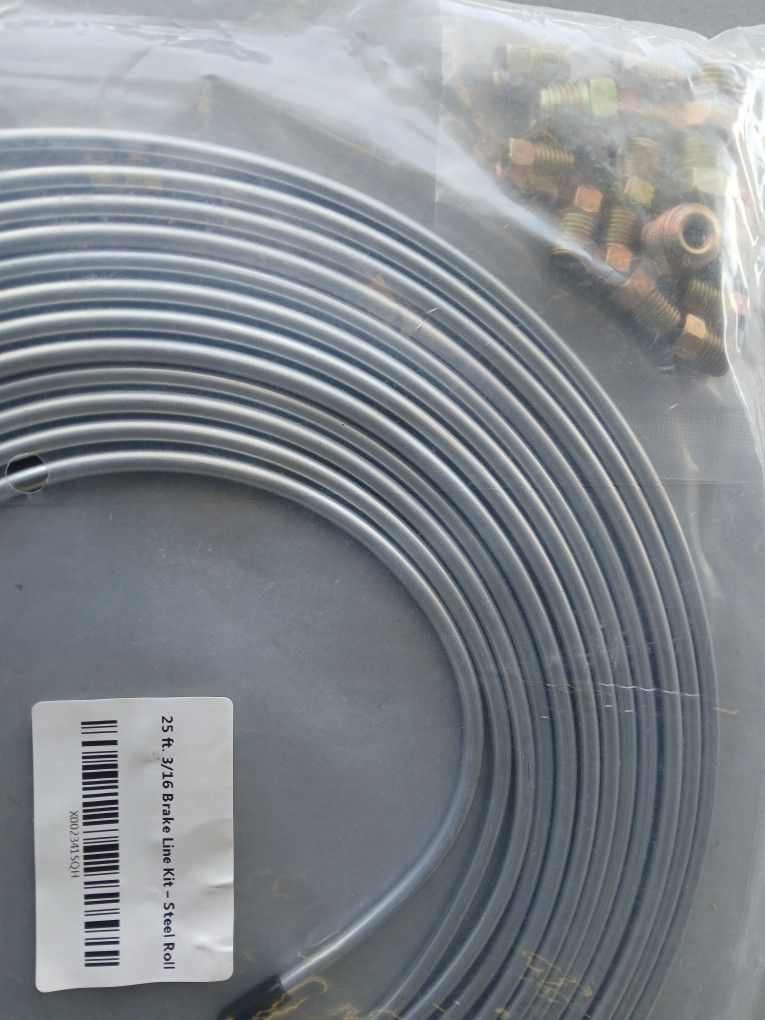 Brake Line Kits. 3/16 25 Foot.with Fittings.