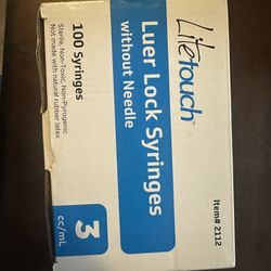 Luer Lock Syringes WITHOUT needles