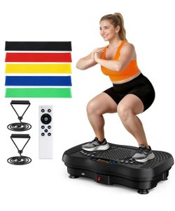 Vibration Plate Exercise Machine with Accessories