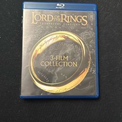 Lord Of The Rings 3 Film Collection Blu Ray Movie 