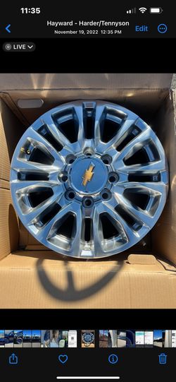20” Silverado 21-22 oem wheels
