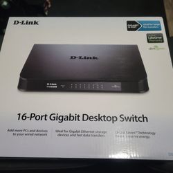 Brand New D-Link 16-Port Gigabit Desktop Switch