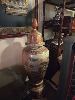 Estate Sale Asian Furniture and Statues and pictures