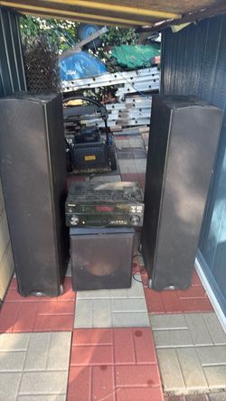 System with Receiver and Speakers