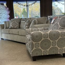 Couch and chair brand new for $1000 firm