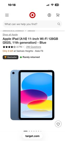 Brand new Apple iPad (A16) 128GB