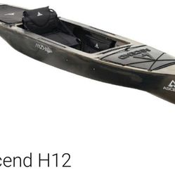 (3) ASCEND H12 Fishing Kayak 