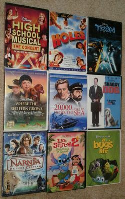 9 - WALT DISNEY DVD MOVIES (LOT OR INDIVIDUAL)