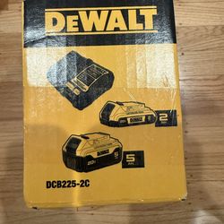 Brand New Set of 2 Dewalt Batteries and Charger