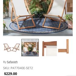 Safavieh Sling Chairs (2)