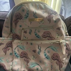 Petunia Pickle Bottom Disney The Little Mermaid Ace Backpack Diaper Bag. 