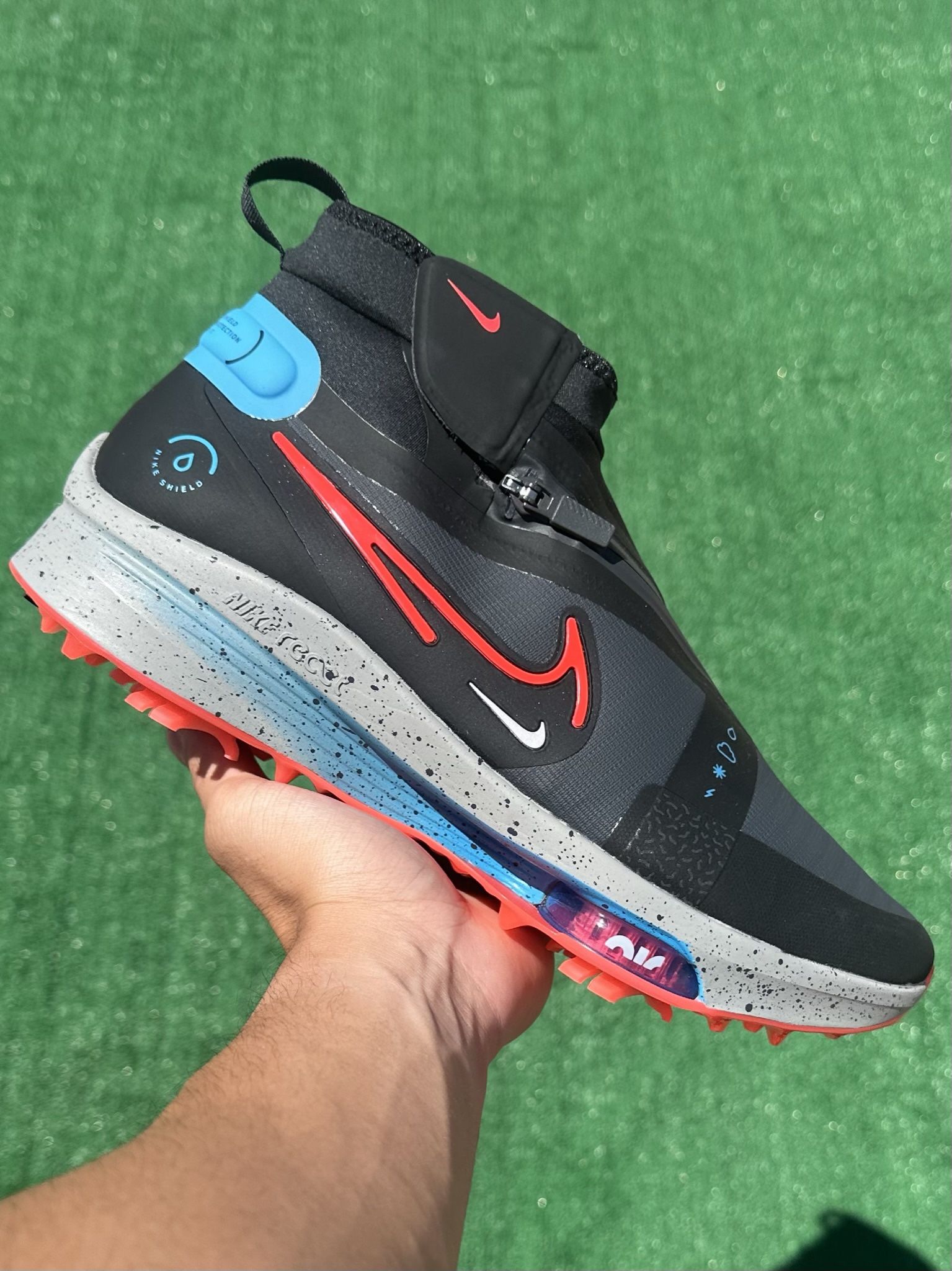 NIKE AIR ZOOM INFINITY TOUR 2 SHIELD “ANTHRACITE / BRIGHT CRIMSON” GOLF SHOES (Size 10.5, Men’s)