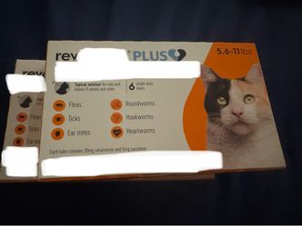 REVolution PLUS for cats 5.6-11# (year supply)
