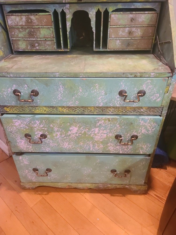 vintage secretary desk