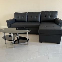 BLACK SOFA BED 