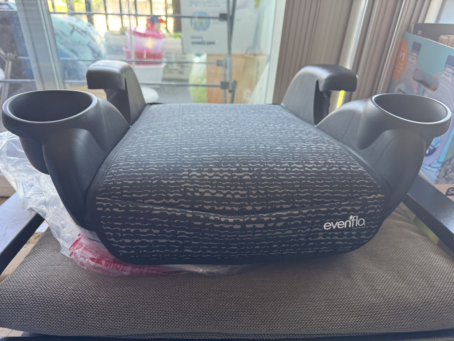 venflo GoTime No Back Booster Car Seat, Forward Facing (Static Black)