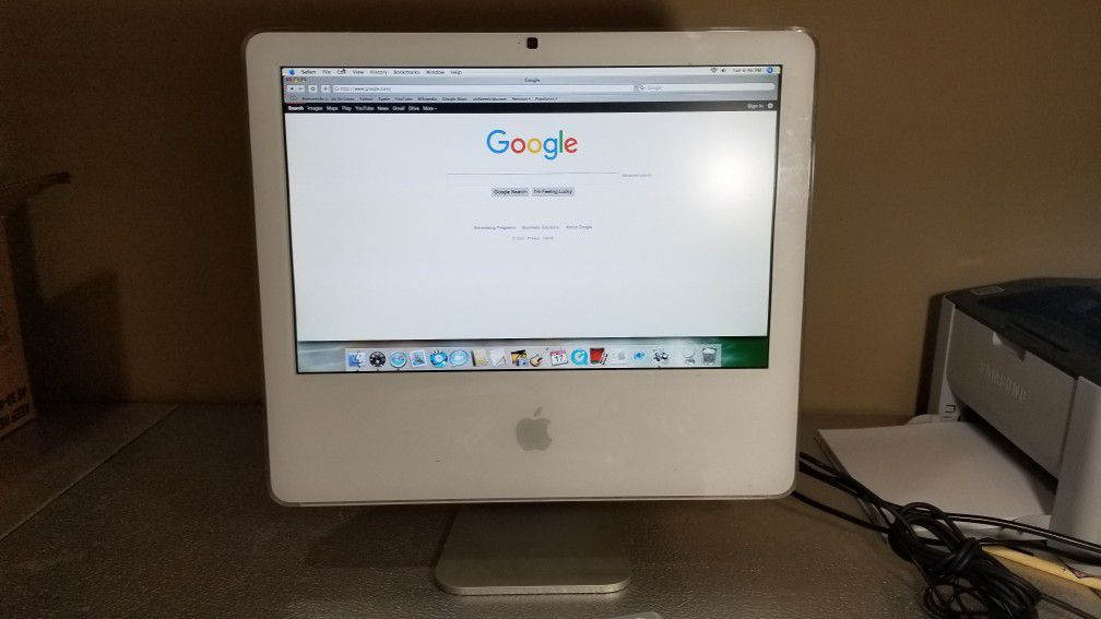 Old Apple iMac computer