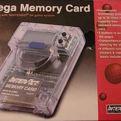 Sealed Mega Memory Card For N64