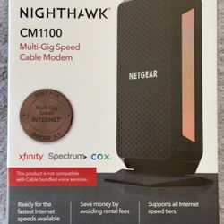Netgear CM1100 Nighthawk® Multi-Gig Cable Modem