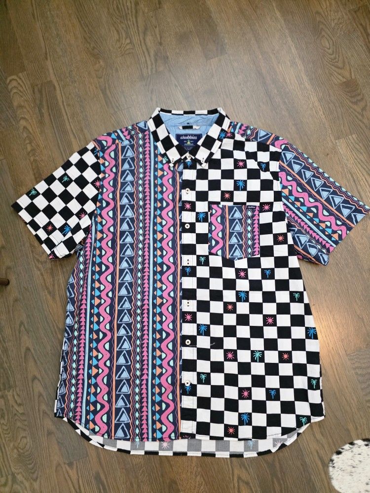 Chubbies "The Rad" Friday Night Button Up Shirt - XL