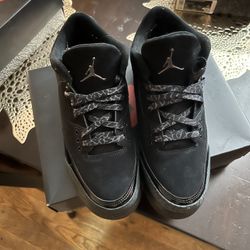 Jordan 3 Retro Black And charcoal white