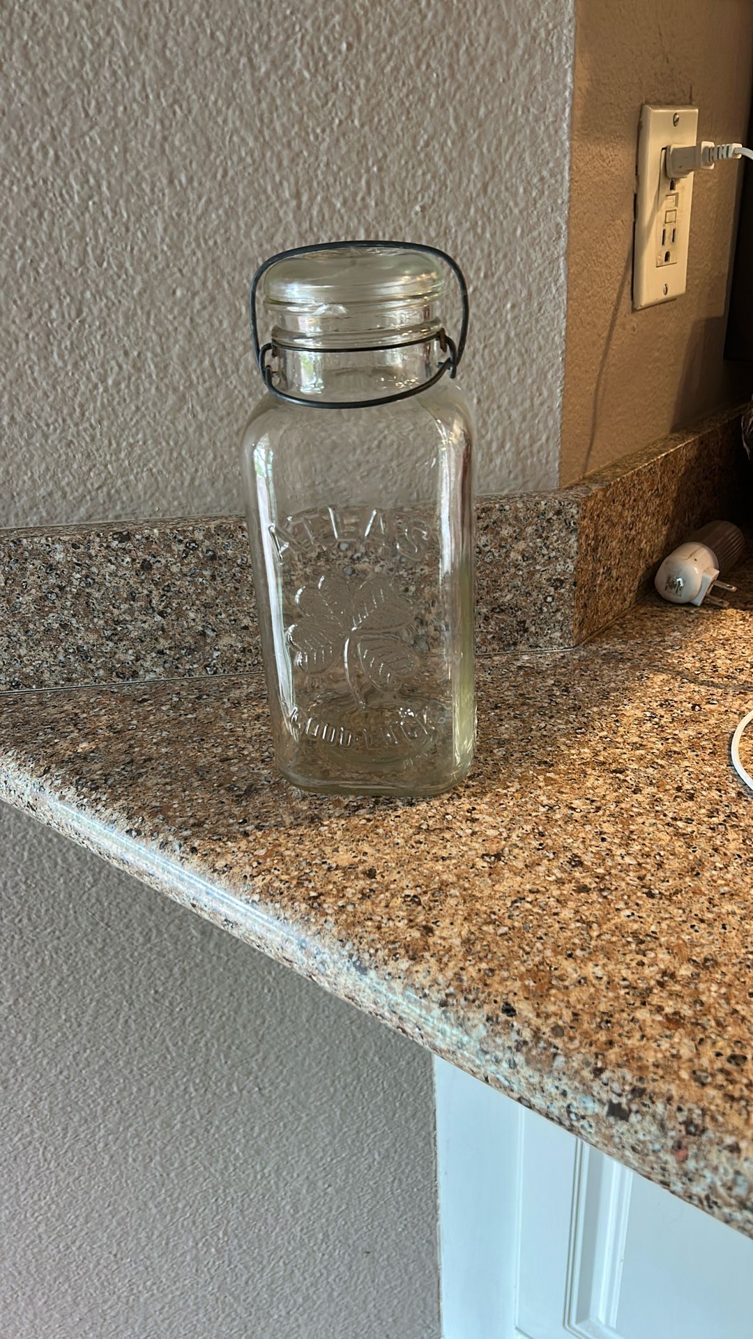 Old Atlas Large Canning Jar