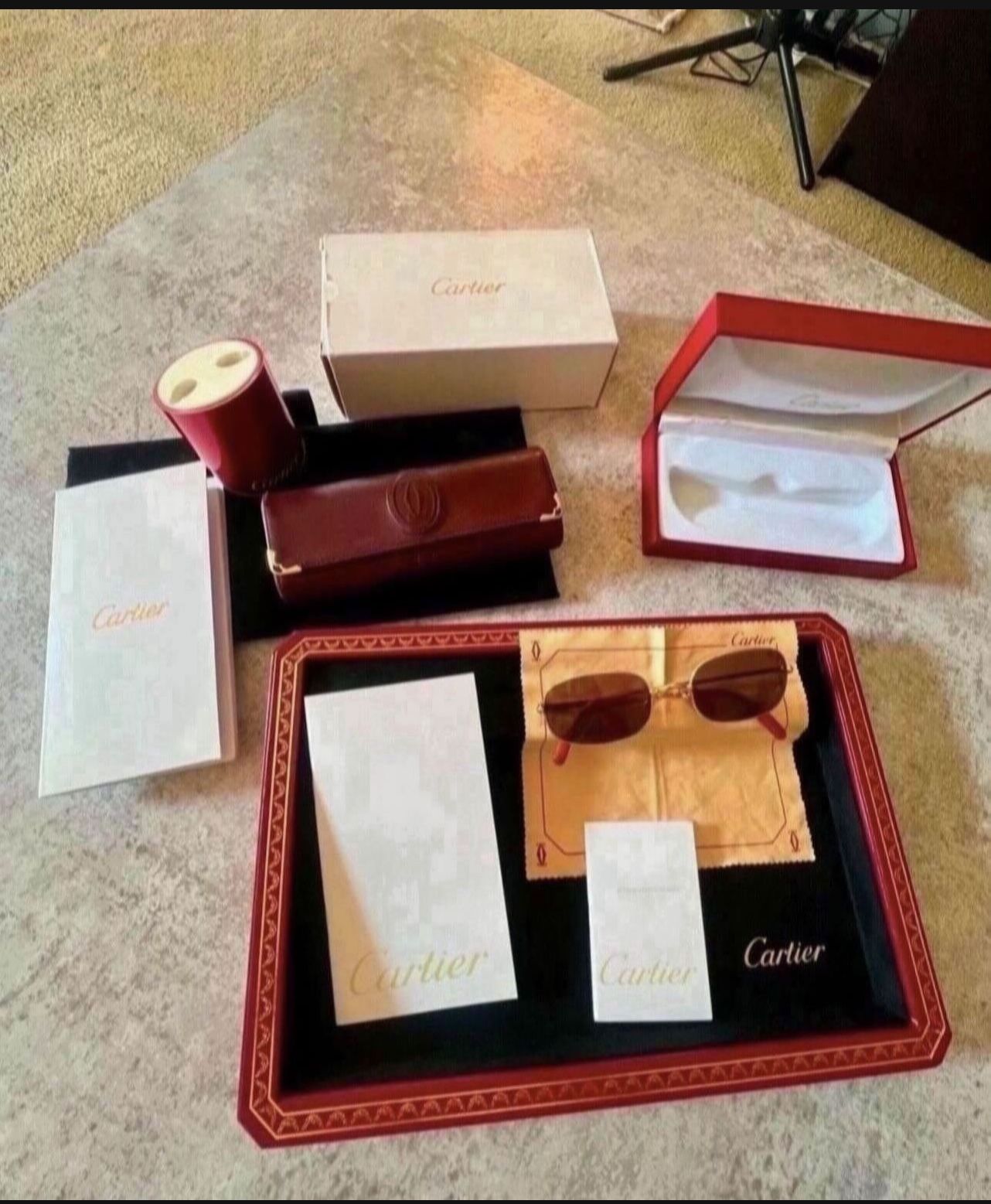 Vintage Cartier Sunglasses Mid 1988 / 1990 100% Authentic