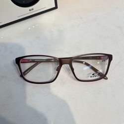 Oakley New Eyeglasses Frame Metel Brown Pink Authentic For Women 