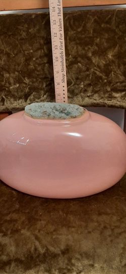 Vintage Peach Ceramic Vase.