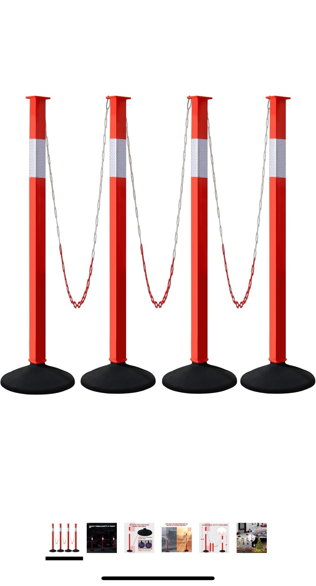 4 Pack Traffic Delineator 