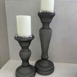 Glass Candle Holders 