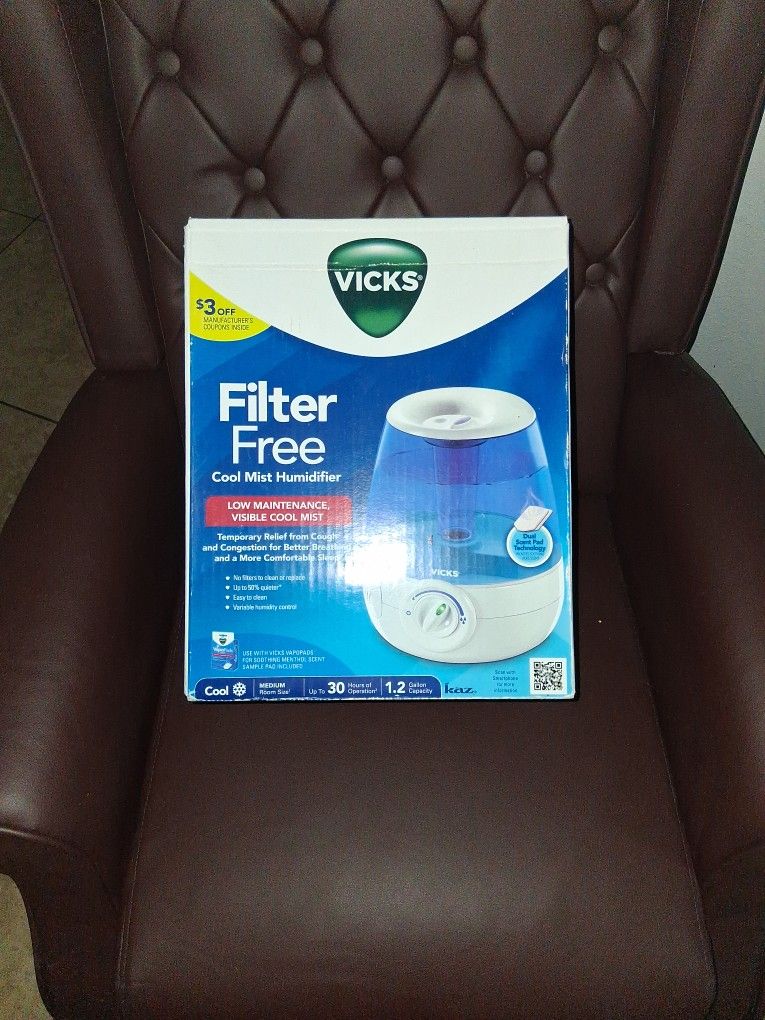 Vicks Filter Free Cool Mist Humidifier $15