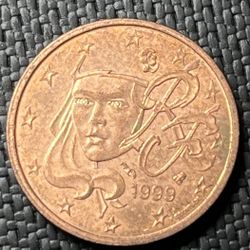 1999 Two Cent Euro Coin 