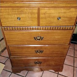 Small Sturdy Wood dresser 