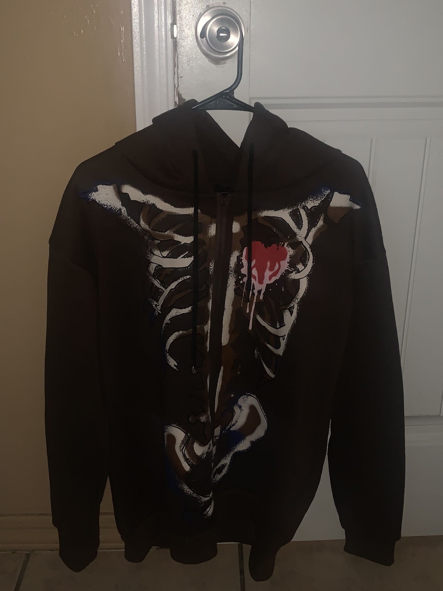 Skeleton Jacket Hoodie Mocha