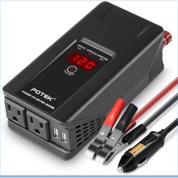 ⚡ Potek 500W Power Inverter – 12V DC to 110V AC with Dual USB Ports 🔌 📍 Pickup Location: s. Durango & 215 near IKEA  💰 Price: $20 (Brand New – Reta