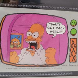 1994 Topps The Simpsons "Bart! Get Back Over Here!" Card