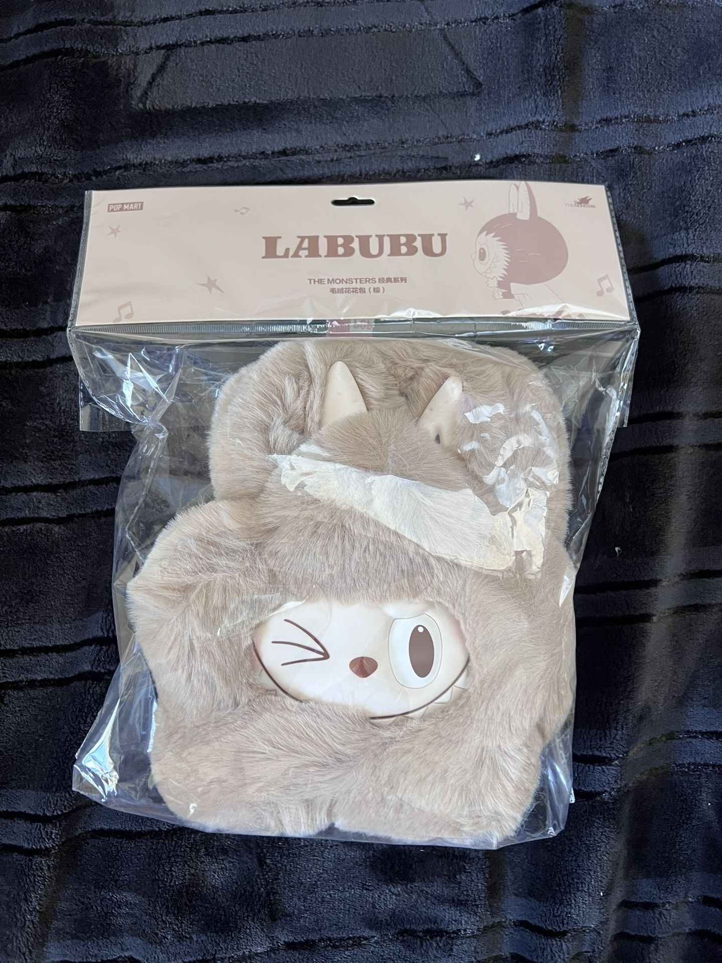 🤎 POP MART Labubu Plush Face Bag – THE MONSTERS Series 🤎