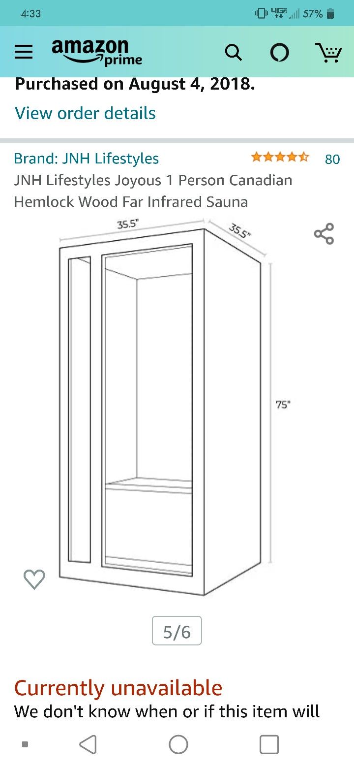 Infrared Sauna - 1 Person