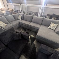 Large Gray Sectional 