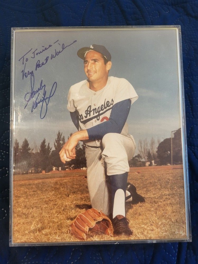 Sandy Koufax Signed 8x10