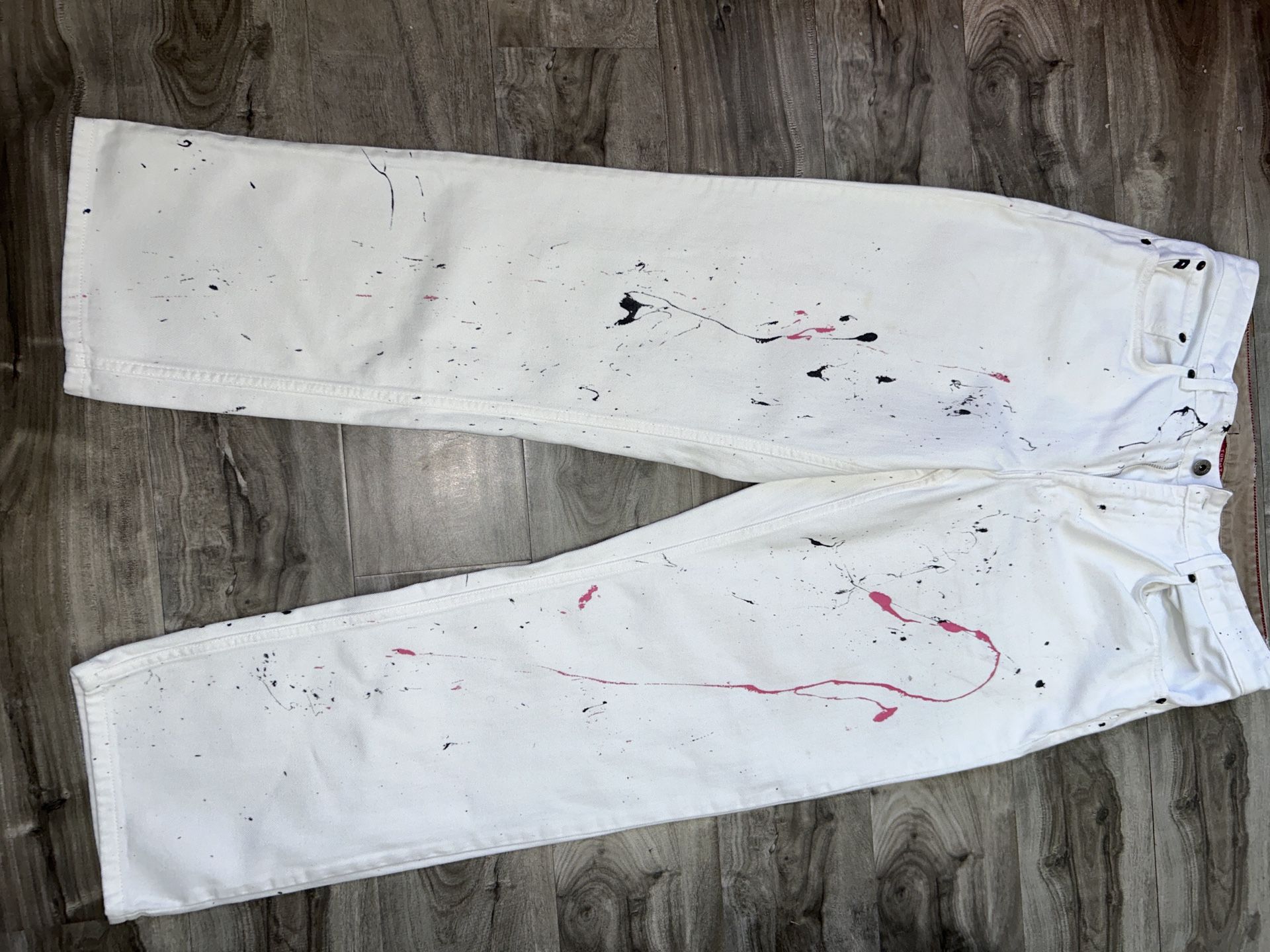 Custom paint splatter jeans 32Wx34L