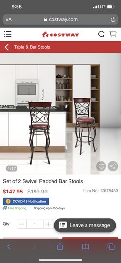 Swivel padded stools