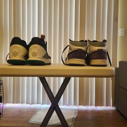 University Purple Air Jordans And Lebrons (Size 10)