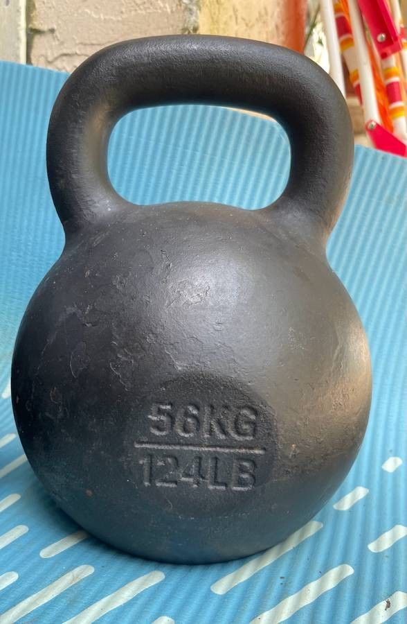 ROGUE 124 LB. / 56KG.  KETTLEBELL   •  Also Have  106s  100s  97s  70s  62s  44s  30s  22s  18s  13s  10s 