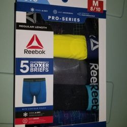Reebok 5pk Boys Boxer Briefs